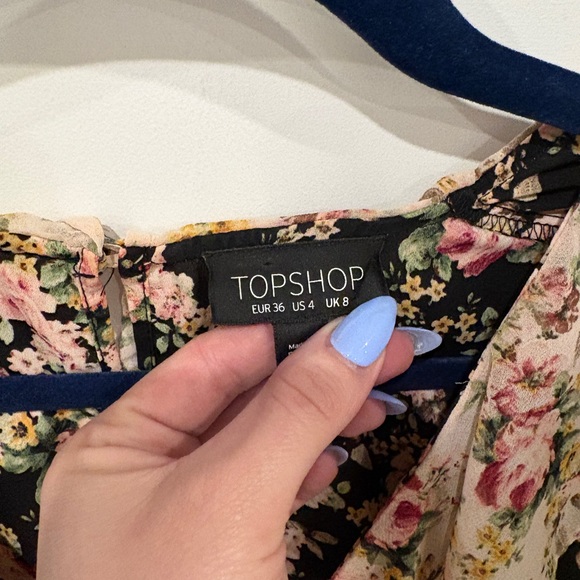 Floral Ruffled Mini Dress - Picture 2 of 5